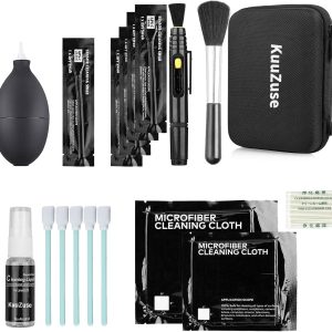 Professional DSLR Camera Cleaning Kit with APS-C Cleaning Swabs, Microfiber Cloths, Camera Cleaning Pen, for Camera Lens, Optical Lens and Digital SLR Cameras.